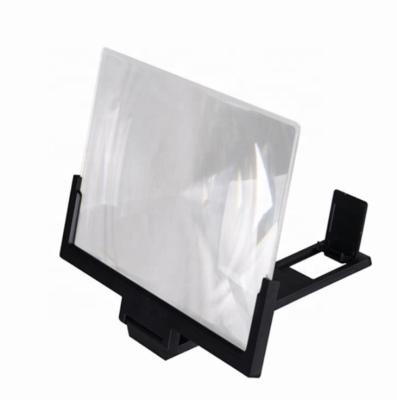 China Magnify High Quality Folding Lazy Clip 14 Inch Supplement Stand Bracket Mobile Phone Screen Magnifier for sale