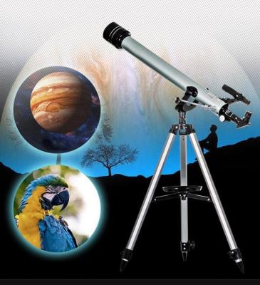 China High Quality Gift 60mm Educational Monocular Kids Astronomical Telescope For Observing Planet 74x24x26cm for sale