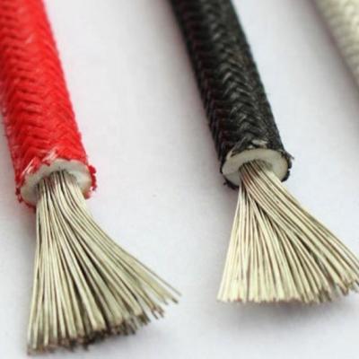 China Overhead AGRP Braided Silion 4mm 6mm High Temperature Rubber Cable 10mm 1.5mm 2.5mm for sale