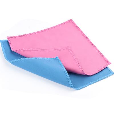 China Household Cleaning Ultra fine fiber glass cleaning towel for wiping the bright surface of the wine glass. Water absorption and scratch free wiping for sale