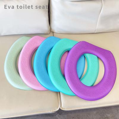 China Sustainable Four Seasons toilet seat Eva waterproof toilet seat, anti-fouling washable toilet seat cover factory wholesale for sale