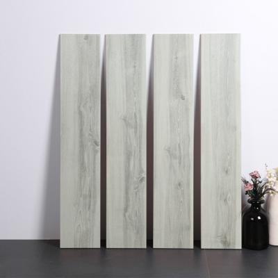 China 150*800mm Manufacturer 15878 Modern Gray Wood Like Tile Floor Tiles Wholesale Interior Wood Tile for sale