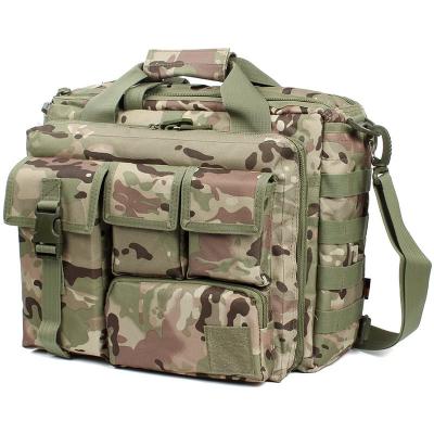 China Custom Waterproof 15 Inch Laptop Shoulder Bag Handbag With USA Flag Patch Business Notebook Tactical Briefcase for sale