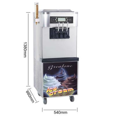 China F8118 Commercial Supply Commercial Manufacturer For Sale Mini Small Price Home Industrial 3 Flavor Making Service Soft Ice Cream Machine for sale