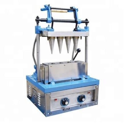 China DST-4 Automatic Commercial Rolled Ice Cream Cone Maker Machine Sugar Cone Baking Machine Snack Factory for sale