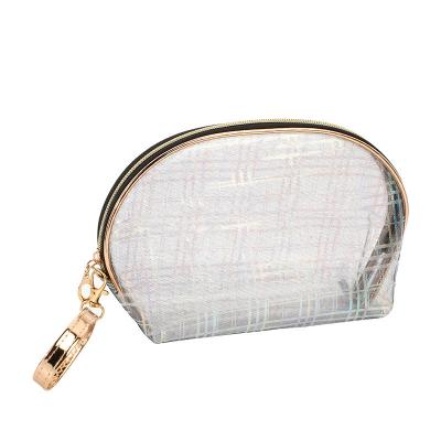 China Lady Travel Expandable PVC Transparent Toiletry Bag Cosmetic Vintage for sale