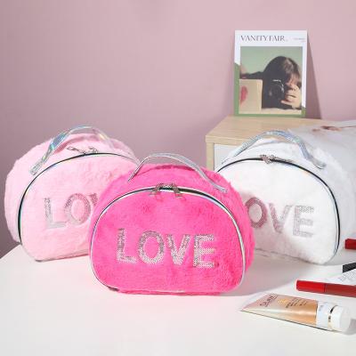 China Lady Cute And Portable PU PVC Natural Cosmetic Makeup Up Bag for sale