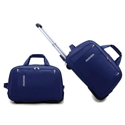 China Trolley Bag Oxford Rolling Duffel Travel Pilot Trolley Suitcase Luggage Pilot Bag for sale