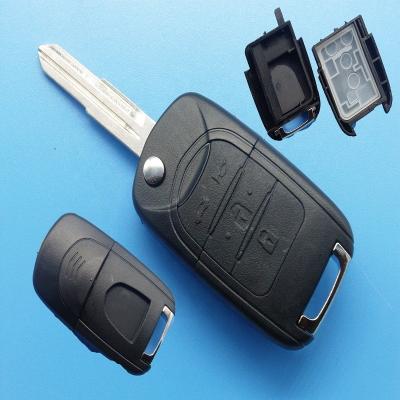 China ABS + Metal Hot Sale 4 Button Remote Flip Key FOB Case For Baojun for sale