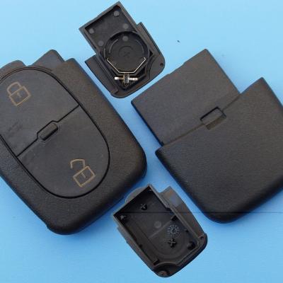 China Replace Key 2 Buttons Car Key Blank Case Cover CR2032 For A-udi A2 A3 A4 A6 for sale