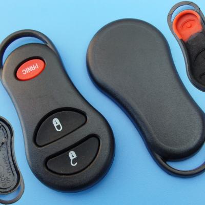 China Replace Smart Remote Key 3 Buttons Entry Car FOB Transmitter Remote Key Case For Chrysler Dodge RAM Car Key for sale