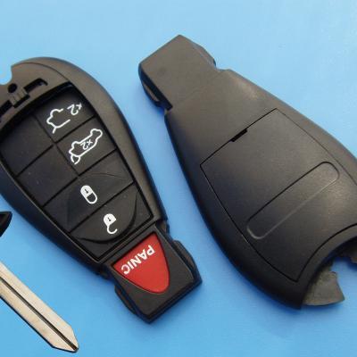 China Replace the main good quality car key case with 4+1 buttons remote key 300c with key blade for sale