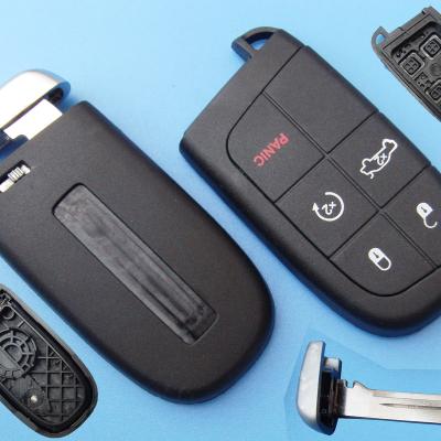 China Replace the main good quality car key case with 4+1 buttons remote key 300c with key blade for sale