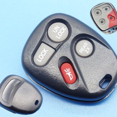 China Replacement 4 Buttons Car Key Blank Remote FOB Keyless Case For B-uick Rainer And GMC for sale