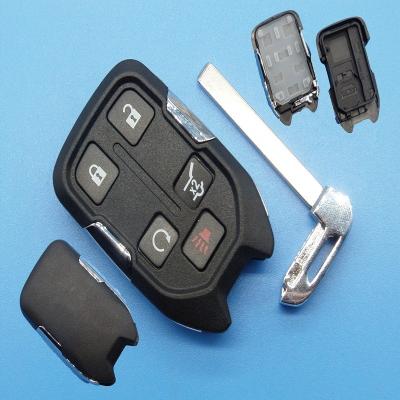 China ABS + Metal 5 Button 6 Button Remote Key Shell Case For Chevrolet Smart Remote Key FOB Proximity With Logo Optional for sale