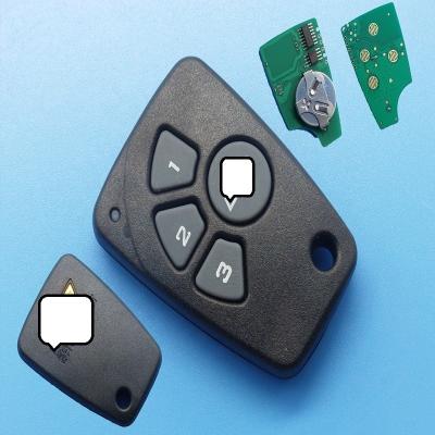 China Professional ABS+Metal 4 Button Car Replacement Smart Remote Key For Chevrolet for sale