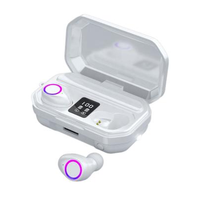 China In-Ear Smart Led Digital Display M12 Wireless Earbuds With 2000 Mah Charging Box Waterproof TWS Earbuds Stereo Headphones for sale