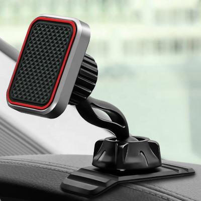 China Universal 360 Adjustable Rotatable Car Phone Mount Stand Holder Magnet Vehicle Dashboard Magnetic Mobile Phone Holder for sale