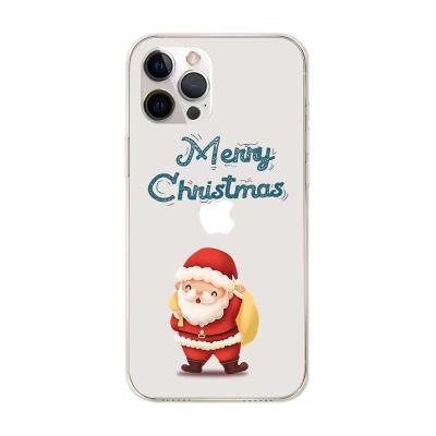 China Christmas Shockproof Clear Cell Phone Covers Carcasa de movil de telefono shockproof acrylic soft transparent case for iphone 14 13 12 11 PH for sale