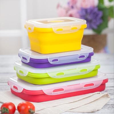 China Freshness Preservation Maintain Freshness Food Preservation Heat Storage Silicone Manufacturers Kitchen Collapsible Bowl 350ml 500ml 800ml 1200ml for sale