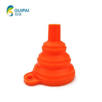 China Viable For Portable Oil Hopper Wholesale Eco-friendly Silicone Filling Funnel Kitchen Used Folding Tool Good for sale