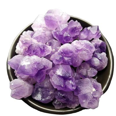 China Wholesale Natural Crystal Decoration Raw Stone, Amethyst Group Amethyst With Handwork Ornaments Type for sale