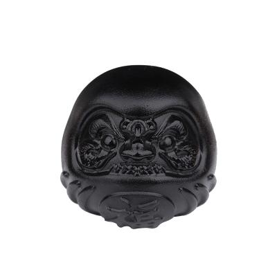 China Wholesale Decoration Obsidian Handle Raw Stone Carving Pieces, Tumbler DIY Dharma Jewelry for sale