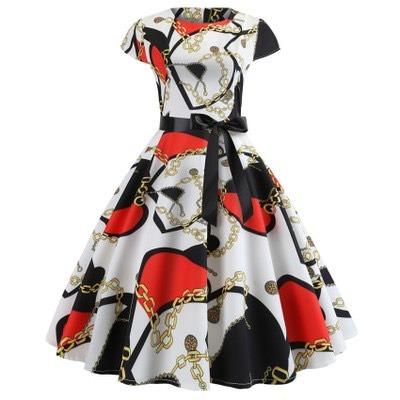 China Lady Breathable Breathable Women Elegant Bodycon dresses maids printing bridesmaids casual dresses plus size dress for sale