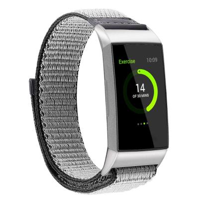 China Metal Strap Watchband Most Popular Wristband Wrist Band Sports Refeed Nylon Watchband Watch Band For Fitbit Charge 3 for sale