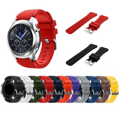 China Watch Band Metal Strap 11 Color Silicone Watch Band For Gear S3 Frontier 22mm Classic Watch Band Strap Replacement Strap For Samsung Gear S3 for sale