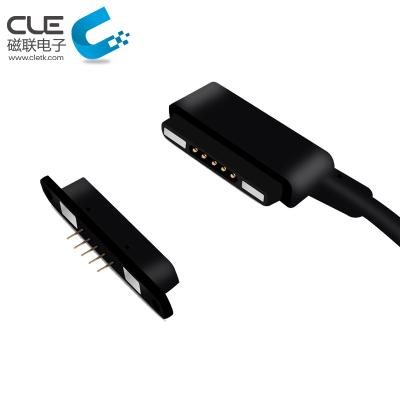 China 4 Pin Male Female Round Magnetic DC Charging Connector for sale