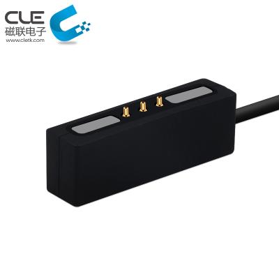 China Electronic 3 Pin Charger Waterproof Power Cable Magnetic Pogo Pin Connector for sale