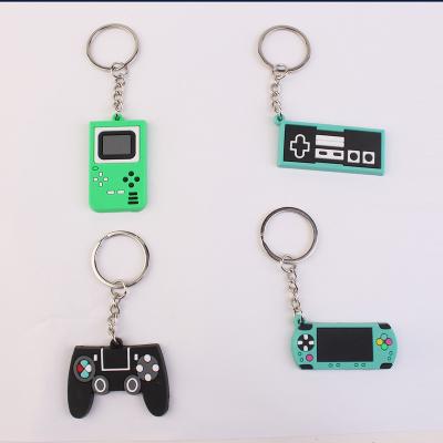 China New Mini Promotional Gift Keyboard Gaming Protective Design Colorful PVC Keychain For Halloween Party Gift for sale