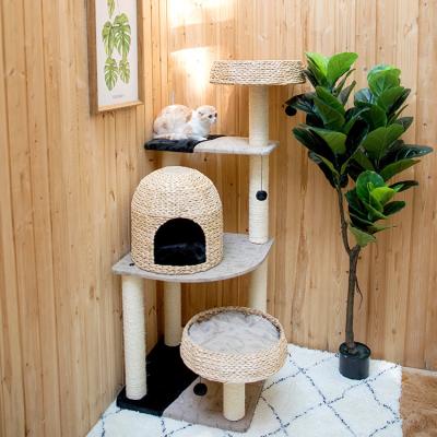 China Sustainable Customized Handmade Cat Tree Cat Scratching Board for sale