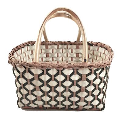 China Sustainable Hot Sale Outdoor Home Decoration Kids Flower Portable Shopping Basket Rattan Storage Basket for sale