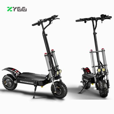 China Unisex hot selling double motor 6000w adult off road foldable e scooter with seat for sale