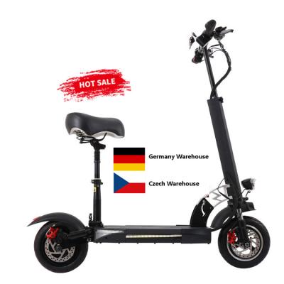 China Unisex EU UK warehouse long term 2 wheel 1000w 10inch folding e portable adult scooter for sale