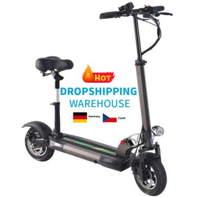 China EU Warehouse Unisex 10 Inch 1000w 48v15ah Folding Adult E Scooters With Seat for sale