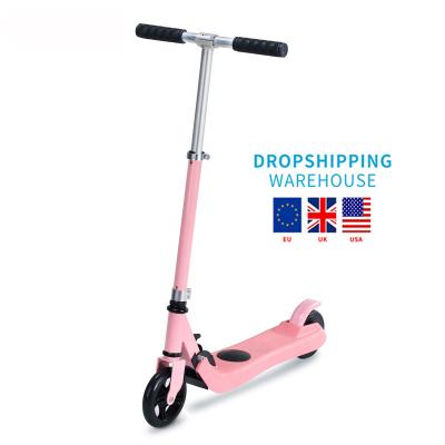 China Child EU warehouse height adjustable self folding balancing foot kids e scooter for sale for sale