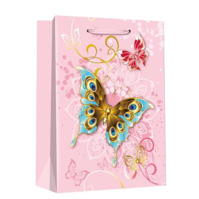 China China Recyclable Manufacturers Charming Mini Talking Fancy Butterfly Gift Bag Lovely Paper Bag for sale