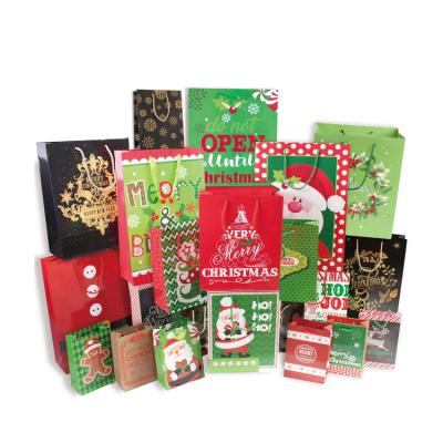 China Bulk Low Cost Customized Size Buy Recyclable Carry Out Christmas Gift Tote Bags for sale