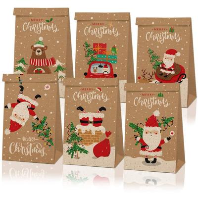 China New Design Recyclable Wholesale Christmas Paper Gift Package Bag With Logo Print for sale