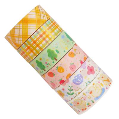 China Heat Resistant Hot Selling OEM Custom Printed Japanese Tape Washi Tape Floral Box for sale