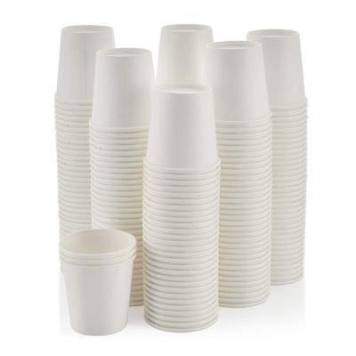 China Disposable Wholesale Disposable Custom Printed Small Espresso 3oz. white paper cups for sale