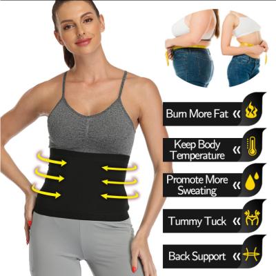 China Neoprene Workout Body Shaper Waist Trainer Sweat Antibacterial Slimmer Belt Waist Cinchers Sauna Belt Waist Trainer For Women for sale