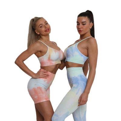 China New Design Fashion Breathable Sports And Fitness Printed Leggings For Women Butt Printed Leggings Set for sale