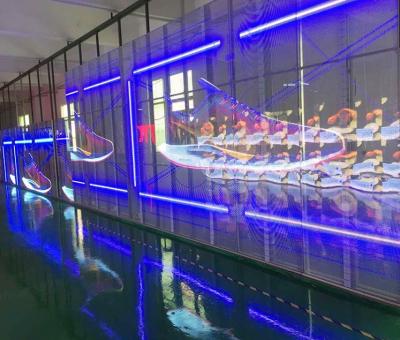 China High Quality Indoor Transparent Led Display Screen Building Facade Advertising for sale