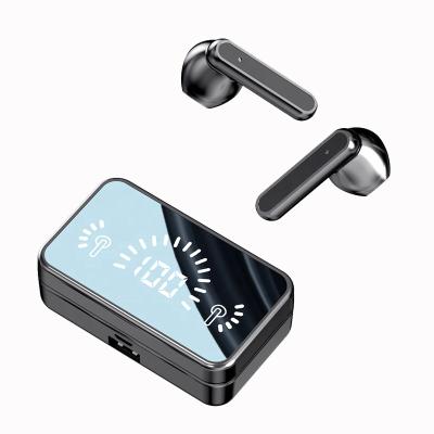 China Charging Phone Waterproof Led Display Mah Charging Case Earbuds Mirror 1800 Tws Wireless Mini Earphone With Power Bank for sale