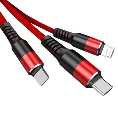 China Manufacturer Wholesale High Quality 2.5A Type C Data Micro USB MP3/MP4 Player Nylon Braided Cable for sale