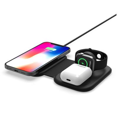 China High Speed ​​Accessories 15W Fast Mobile Phone Charging 3 in 1 Times Magnetic Wireless Charger for iPhone 12 13 pro max for sale